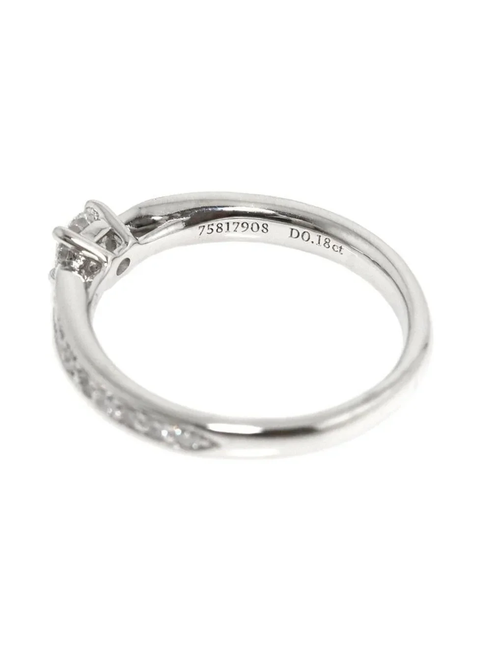 Tiffany & Co Harmony Ring Diamond IF Pt Platinum